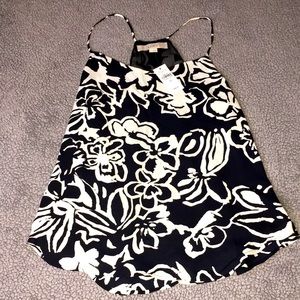 LOFT Black & White Floral Tank🖤🤍🖤🤍